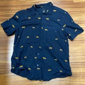 H&M Button Up Cheetahs